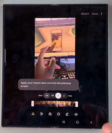 How To Use Instant AI Slow Motion Feature On Galaxy Z Fold 6