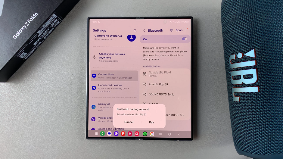 How To Pair Bluetooth Speaker To Galaxy Z Fold 6