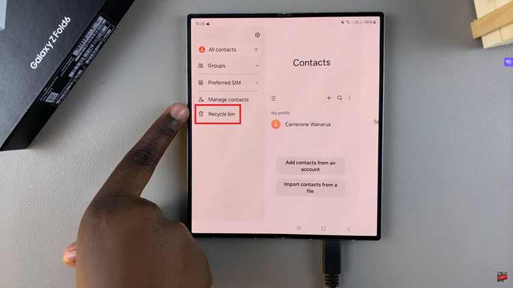 Permanently Delete Contacts On Samsung Galaxy Z Fold 6