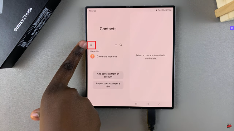 Recover Deleted Contacts On Samsung Galaxy Z Fold 6