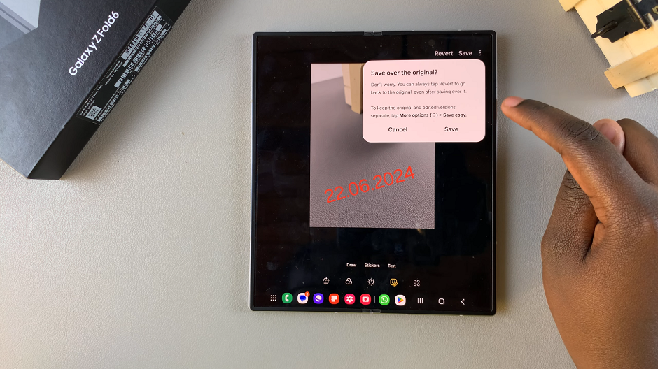 How To Save Photos with Date & Time On Galaxy Z Fold 6