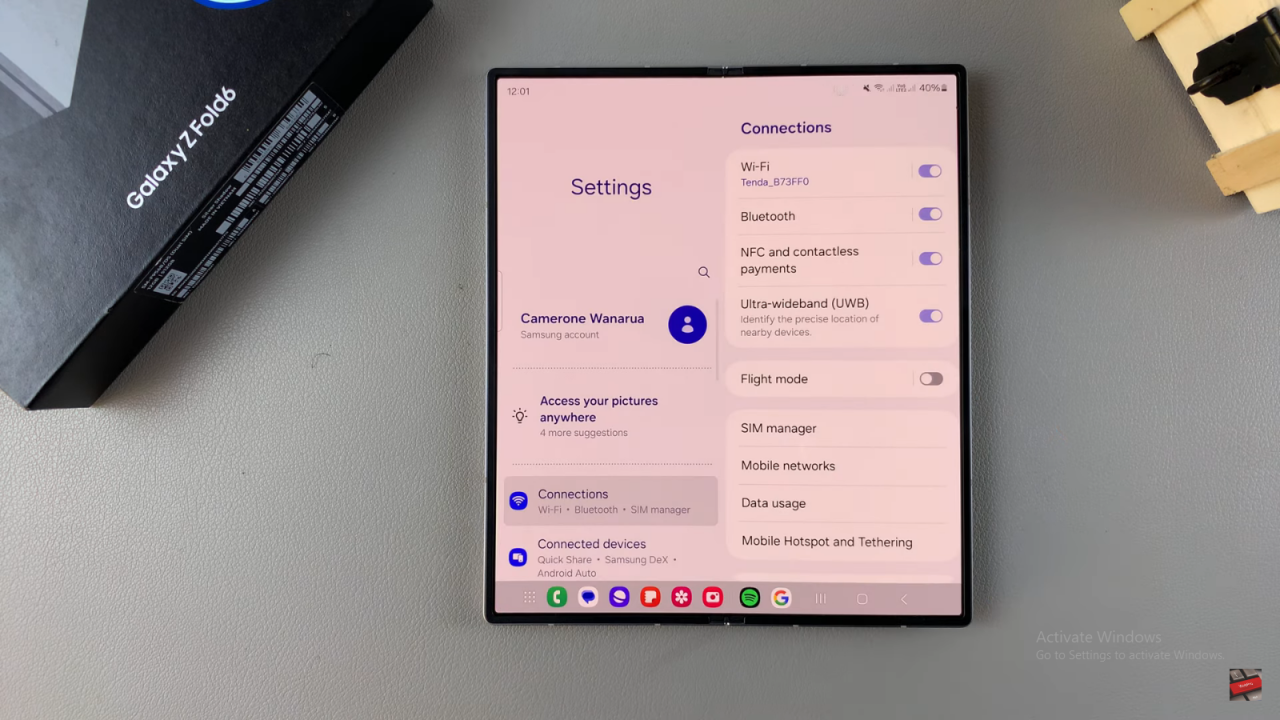 Enable Weather Widget On Lock Screen Of Galaxy Z Fold 6