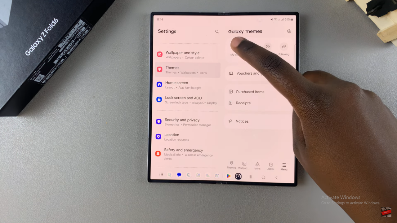 Revert To Default Icons On Samsung Galaxy Z Fold 6