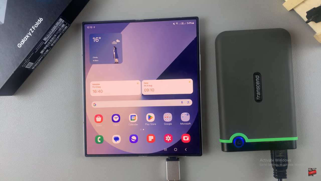 Transfer Files From External Hard Disk To Samsung Galaxy Z Fold 6