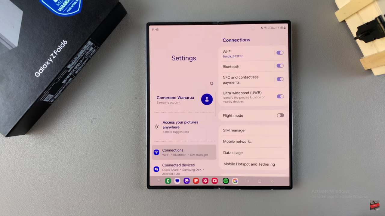  Set Always On Display To Show New Notifications On Samsung Galaxy Z Fold 6