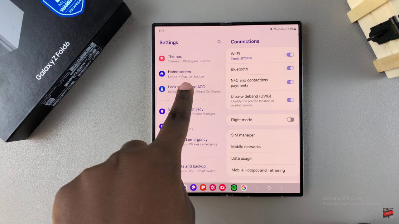  Set Always On Display To Show New Notifications On Samsung Galaxy Z Fold 6