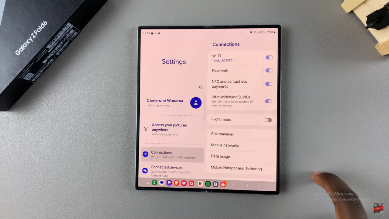 Show Calendar Schedule On Always ON Display On Samsung Galaxy Z Fold 6