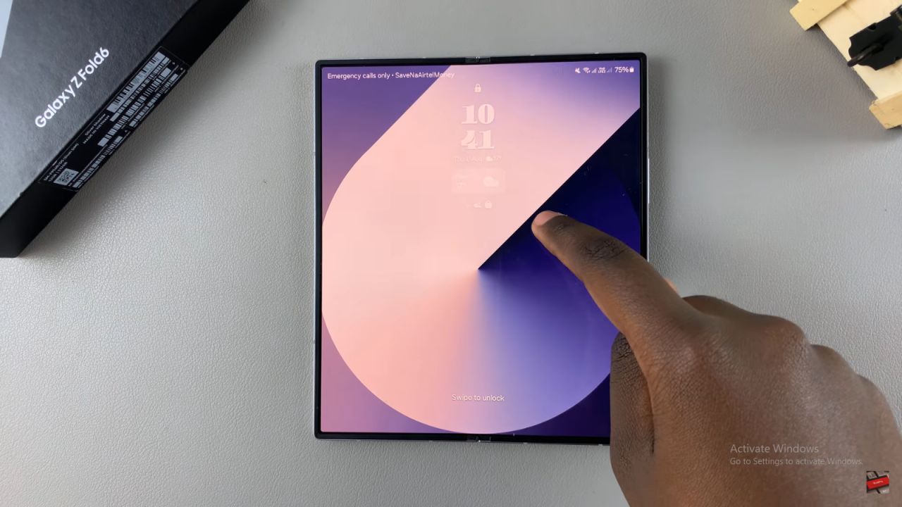 Show Calendar Schedule On Always ON Display On Samsung Galaxy Z Fold 6