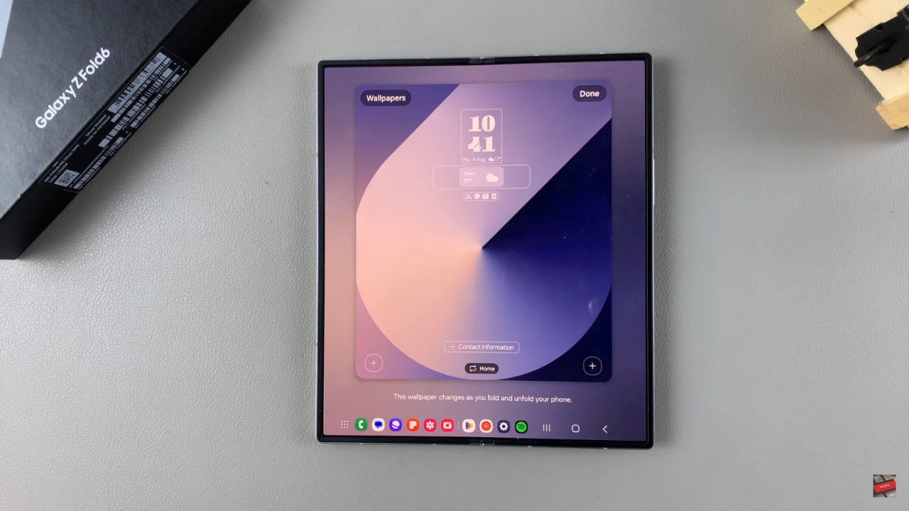 Show Calendar Schedule On Always ON Display On Samsung Galaxy Z Fold 6