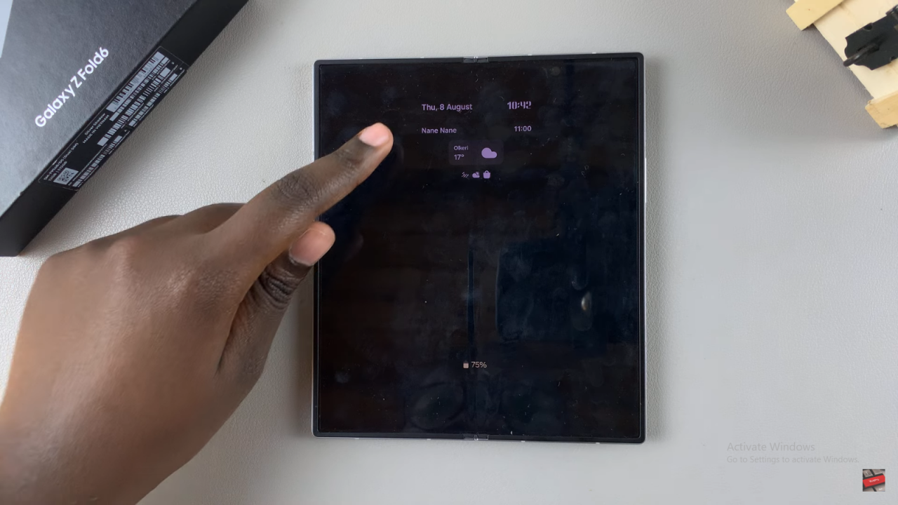 Show Calendar Schedule On Always ON Display On Samsung Galaxy Z Fold 6