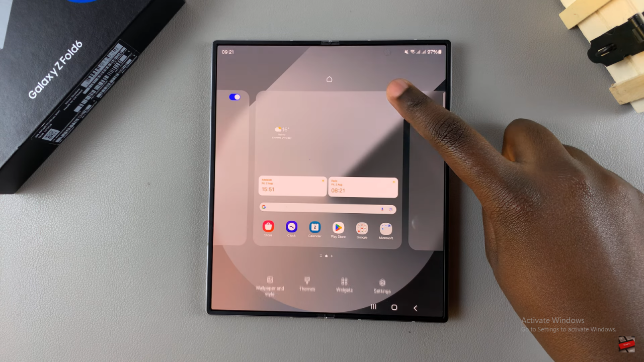 Add Contact Widget To Home Screen On Samsung Galaxy Z Fold 6