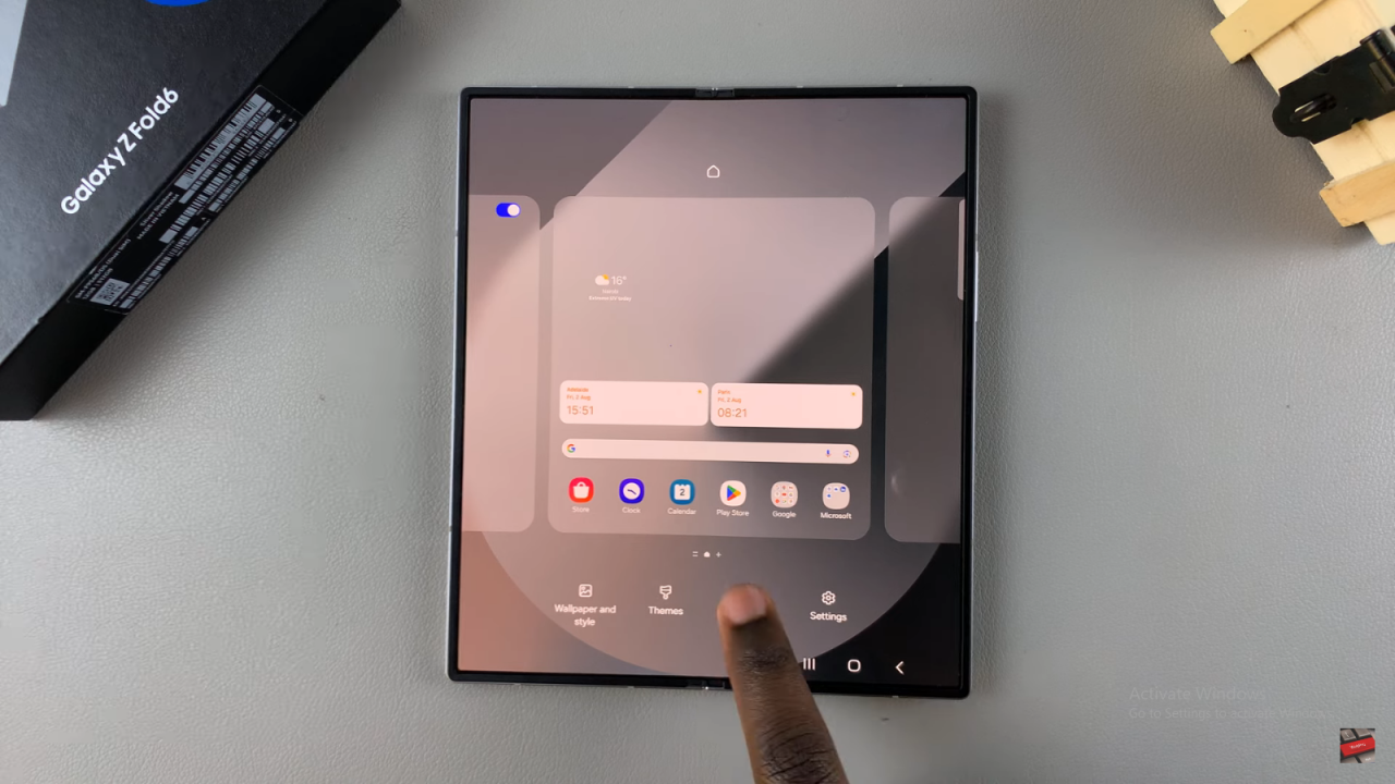 Add Contact Widget To Home Screen On Samsung Galaxy Z Fold 6