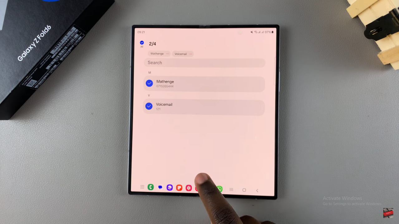 Add Contact Widget To Home Screen On Samsung Galaxy Z Fold 6