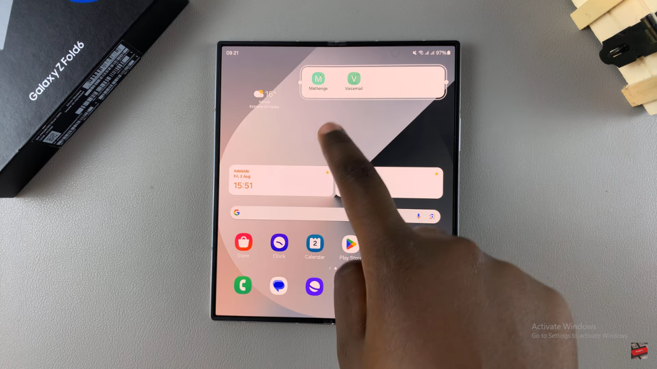 Add Contact Widget To Home Screen On Samsung Galaxy Z Fold 6