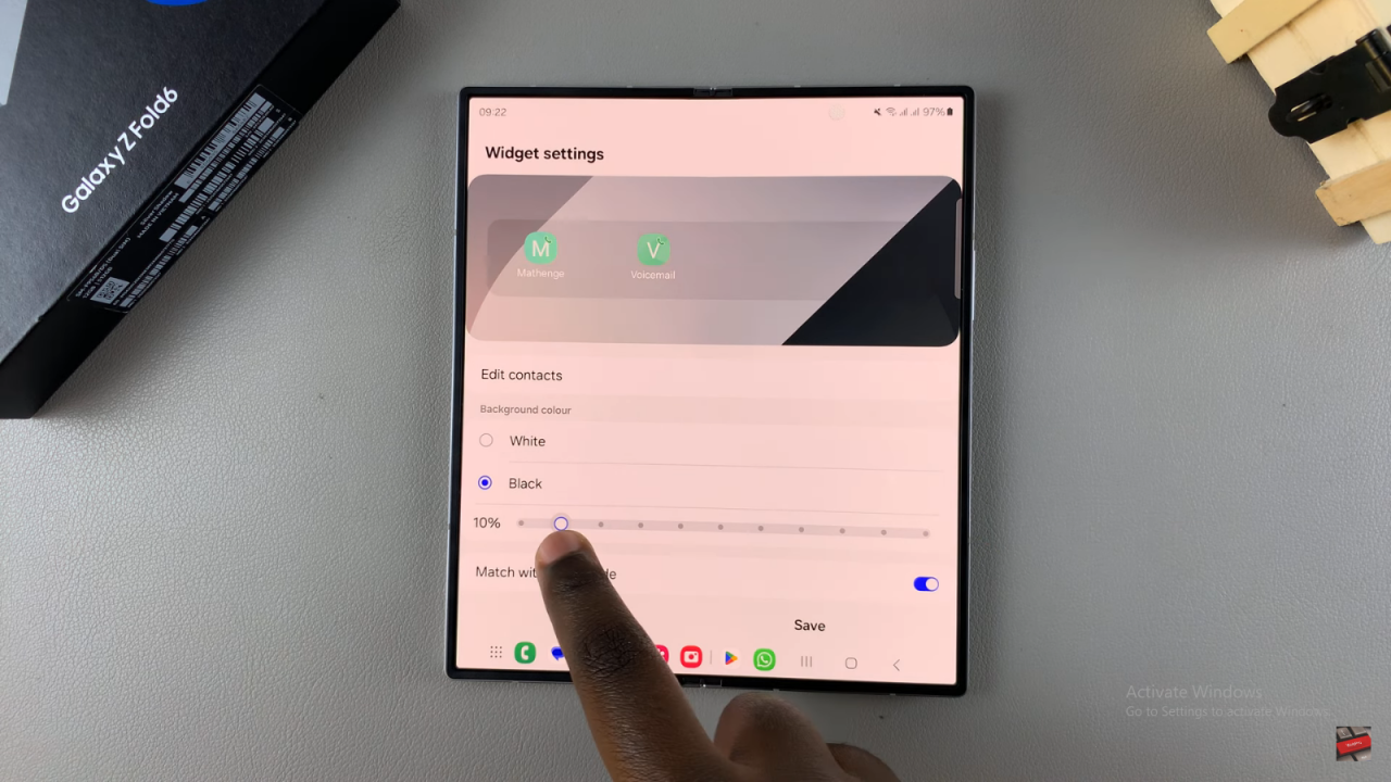 Add Contact Widget To Home Screen On Samsung Galaxy Z Fold 6