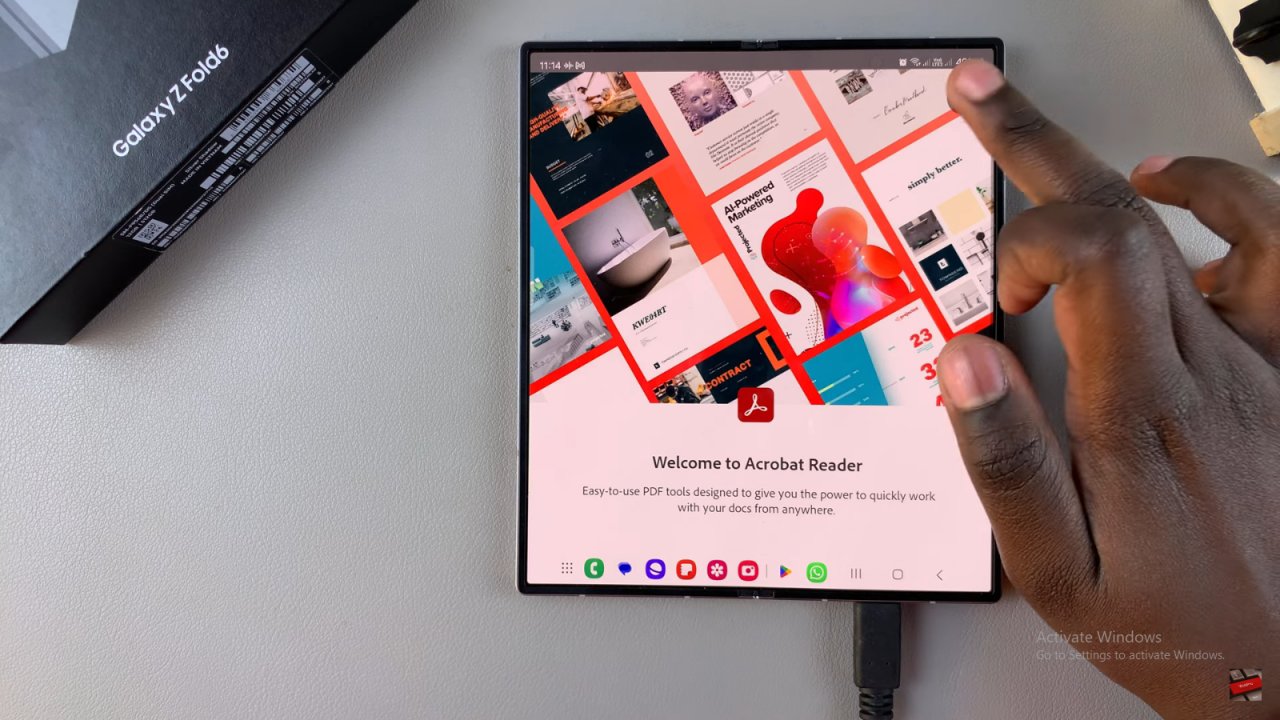 Install Adobe Acrobat Reader On Samsung Galaxy Z Fold 6