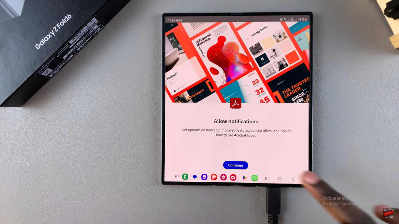 Install Adobe Acrobat Reader On Samsung Galaxy Z Fold 6