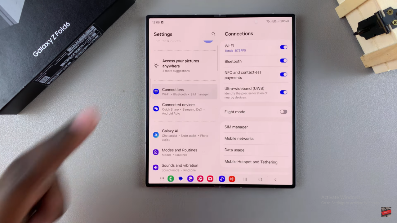 Change SIM PIN On Samsung Galaxy Z Fold 6