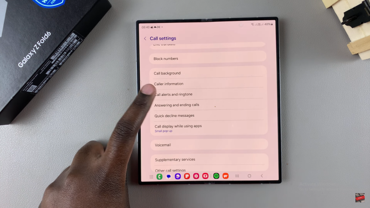 Turn Off Notification Sounds During Call On Samsung Galaxy Z Fold 6