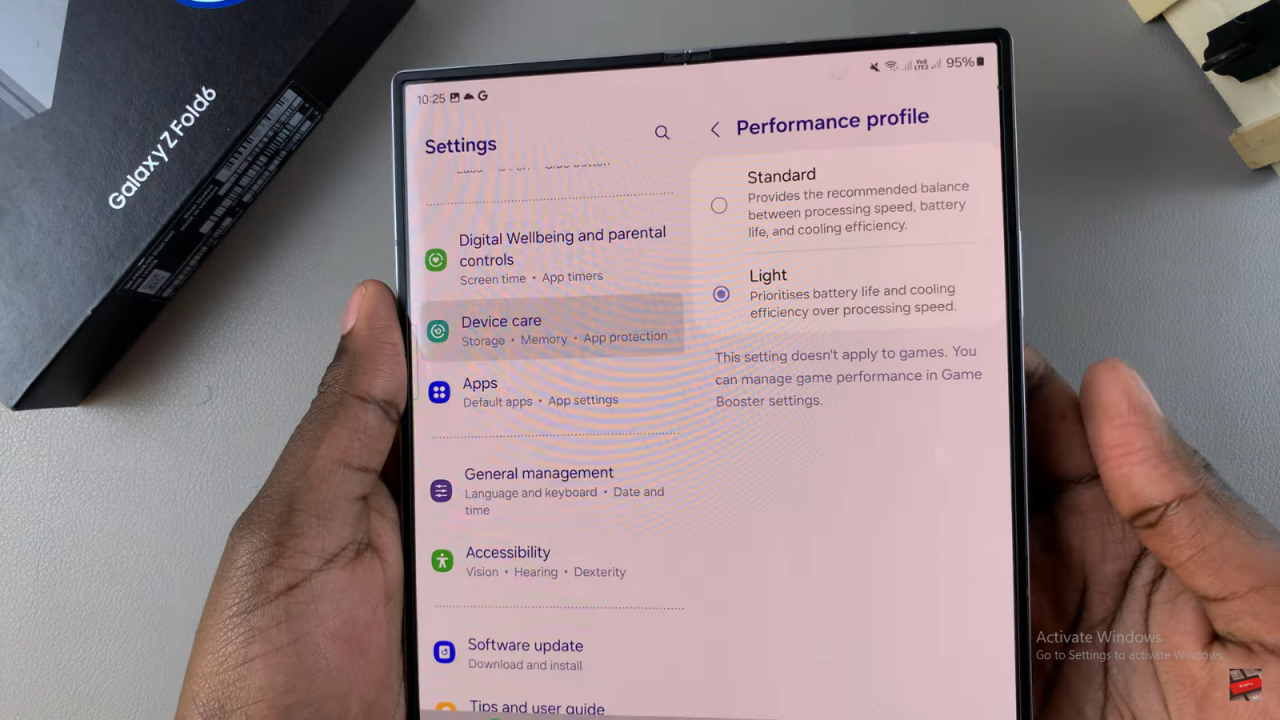 Cool Performance Of Samsung Galaxy Z Fold 6