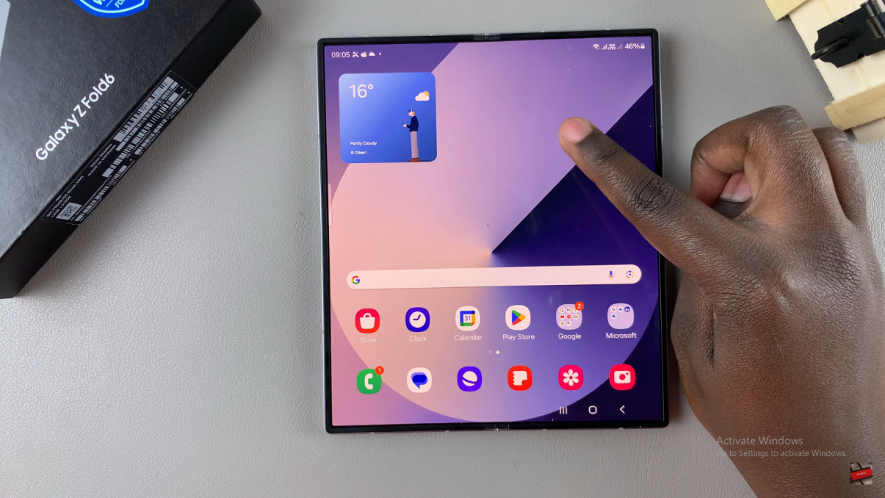 FIX Missing Clock Widget On Home Screen Of Samsung Galaxy Z Fold 6