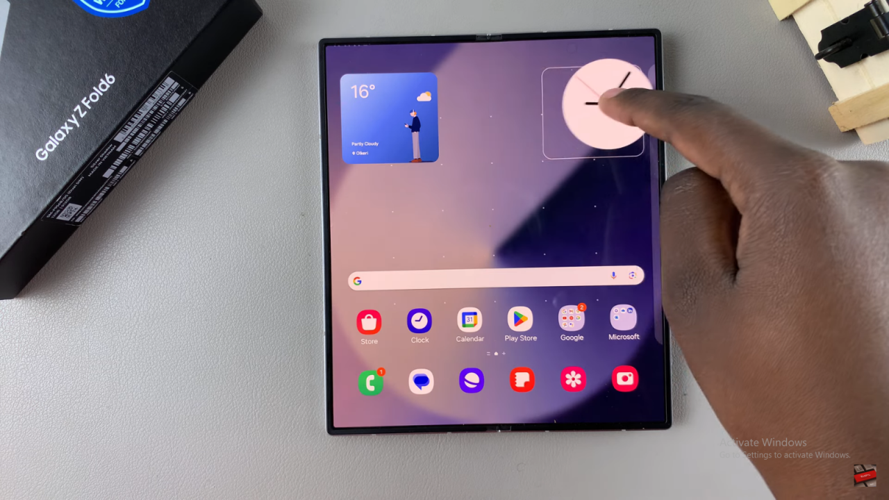 FIX Missing Clock Widget On Home Screen Of Samsung Galaxy Z Fold 6