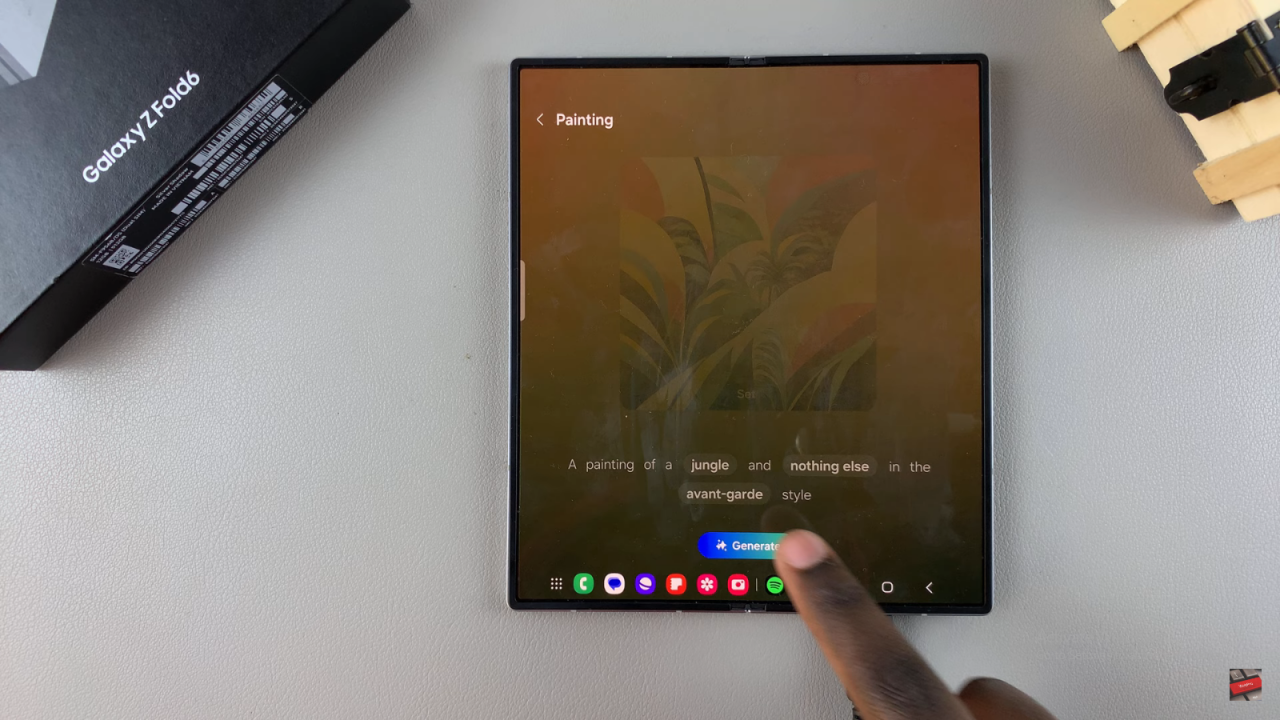 Generate Custom AI Wallpapers On Samsung Galaxy Z Fold 6