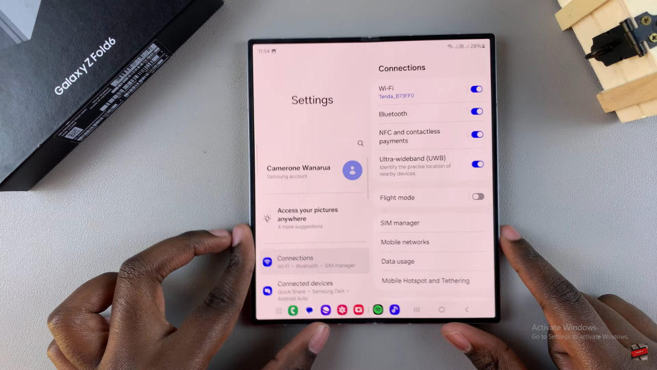 Disable Flex Mode Panel On Samsung Galaxy Z Fold 6