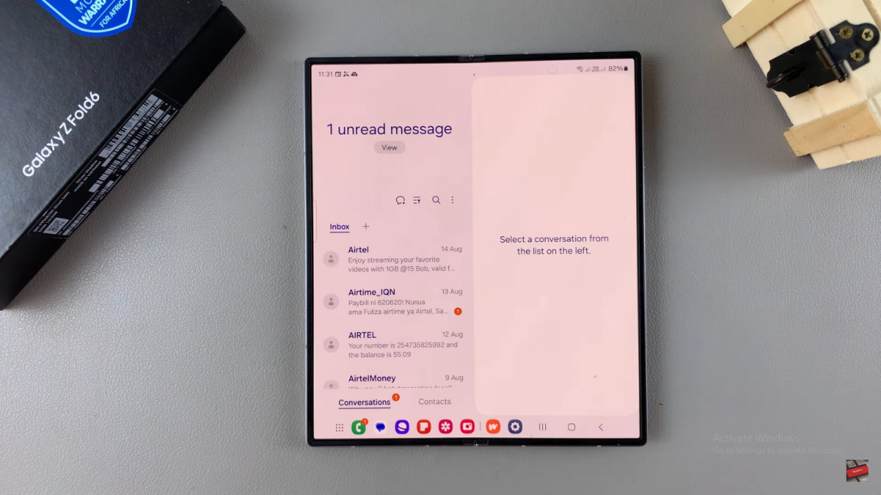 Schedule Text Messages In Samsung Galaxy Z Fold 6