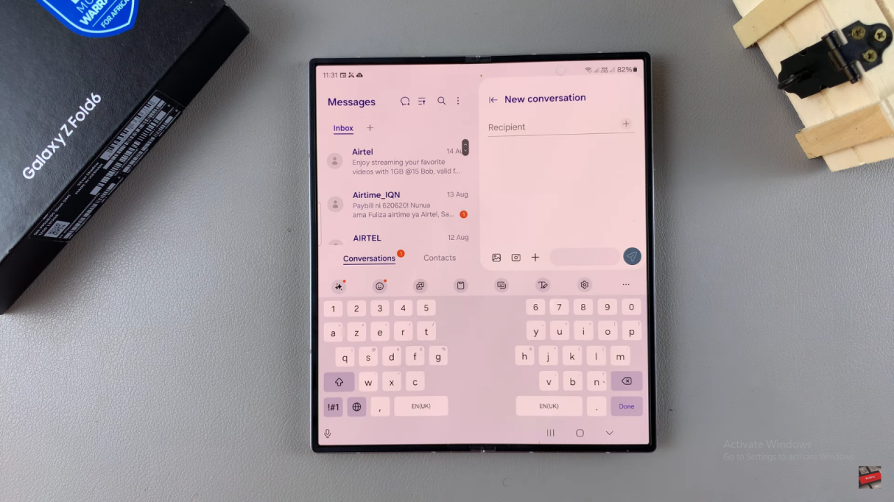 Schedule Text Messages In Samsung Galaxy Z Fold 6