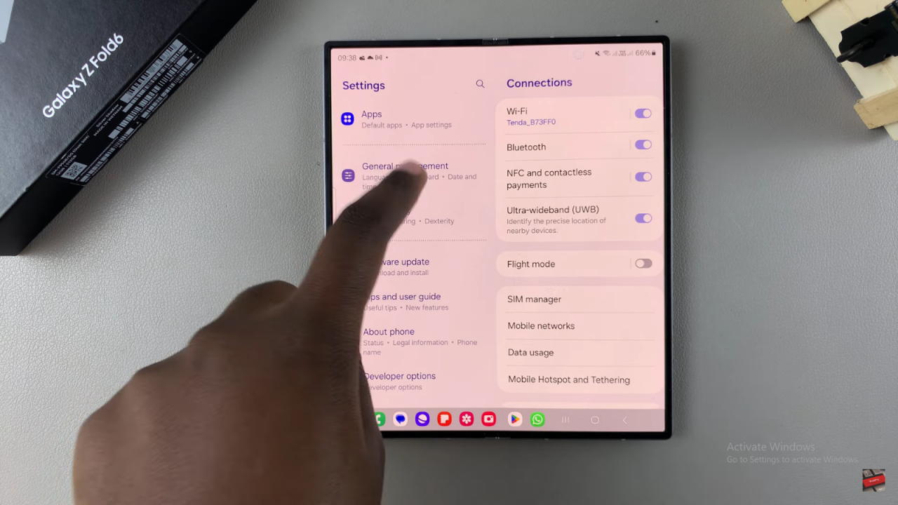 Change Keyboard Size On Samsung Galaxy Z Fold 6