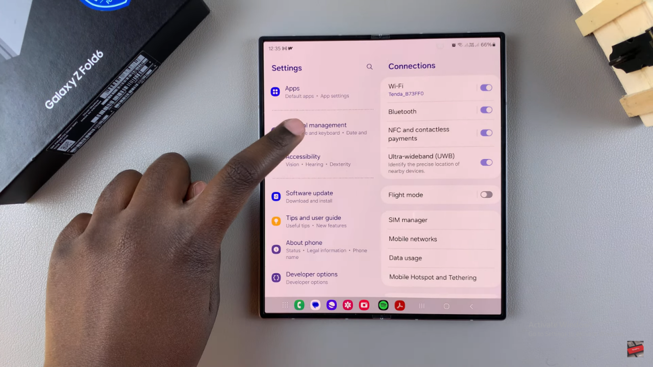 Reset Keyboard To Default Settings On Samsung Galaxy Z Fold 6