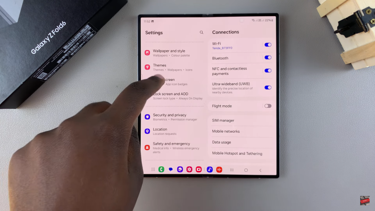 Change Grid Size Of Home Screen & Apps Screen On Samsung Galaxy Z Fold 6