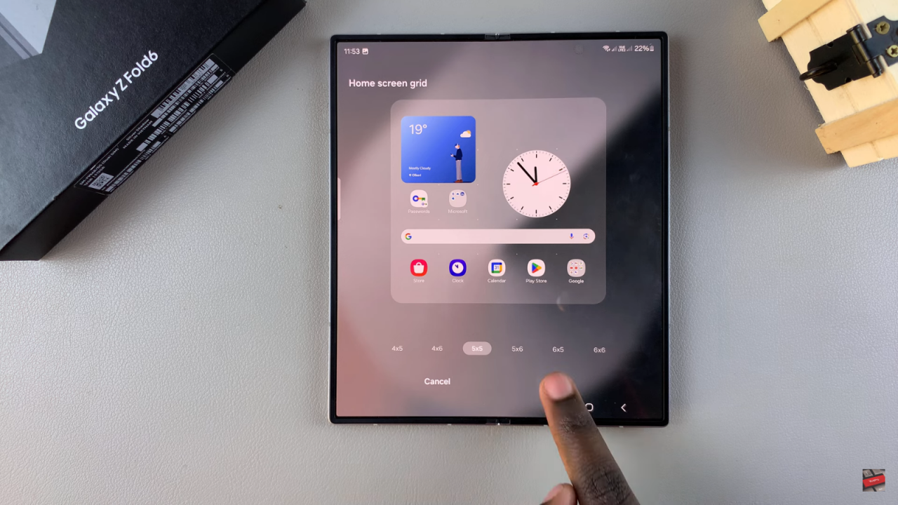 Change Grid Size Of Home Screen & Apps Screen On Samsung Galaxy Z Fold 6