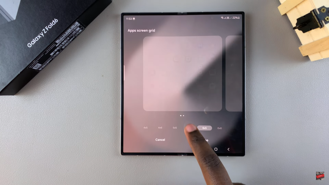 Change Grid Size Of Home Screen & Apps Screen On Samsung Galaxy Z Fold 6