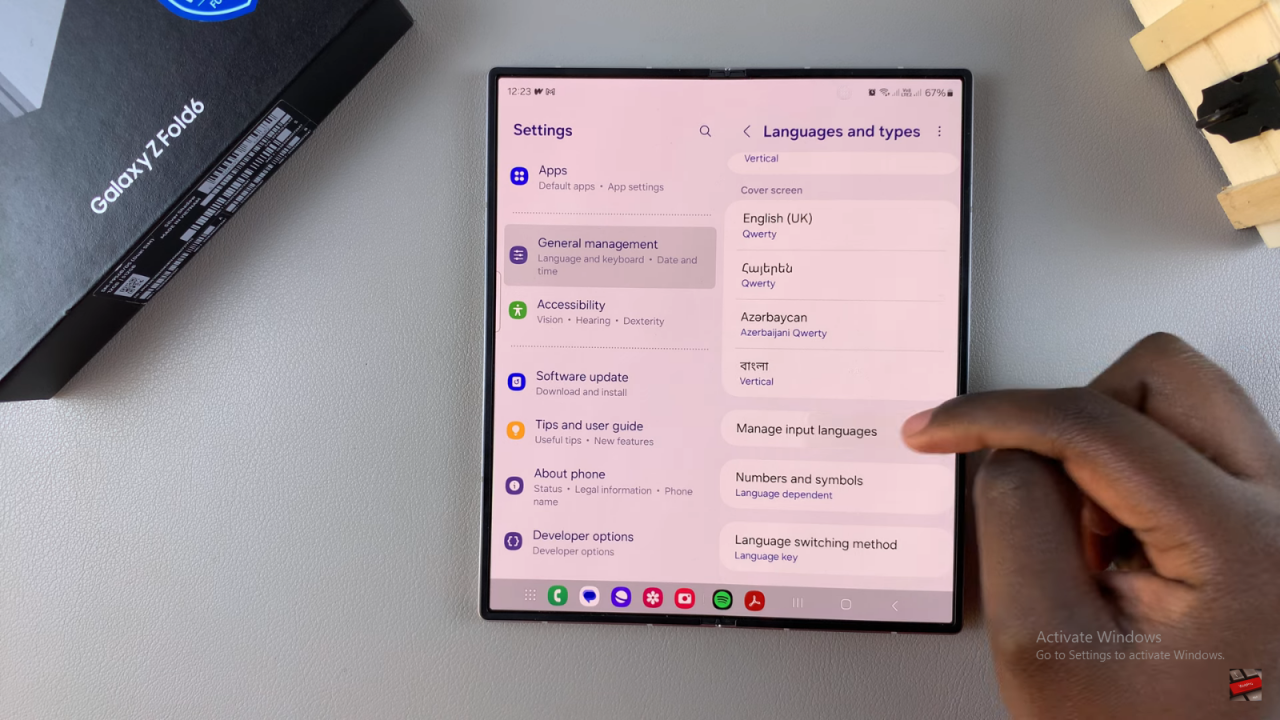  Remove Unwanted Languages From Keyboard On Samsung Galaxy Z Fold 6