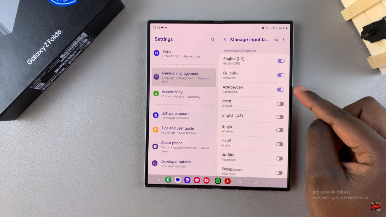  Remove Unwanted Languages From Keyboard On Samsung Galaxy Z Fold 6