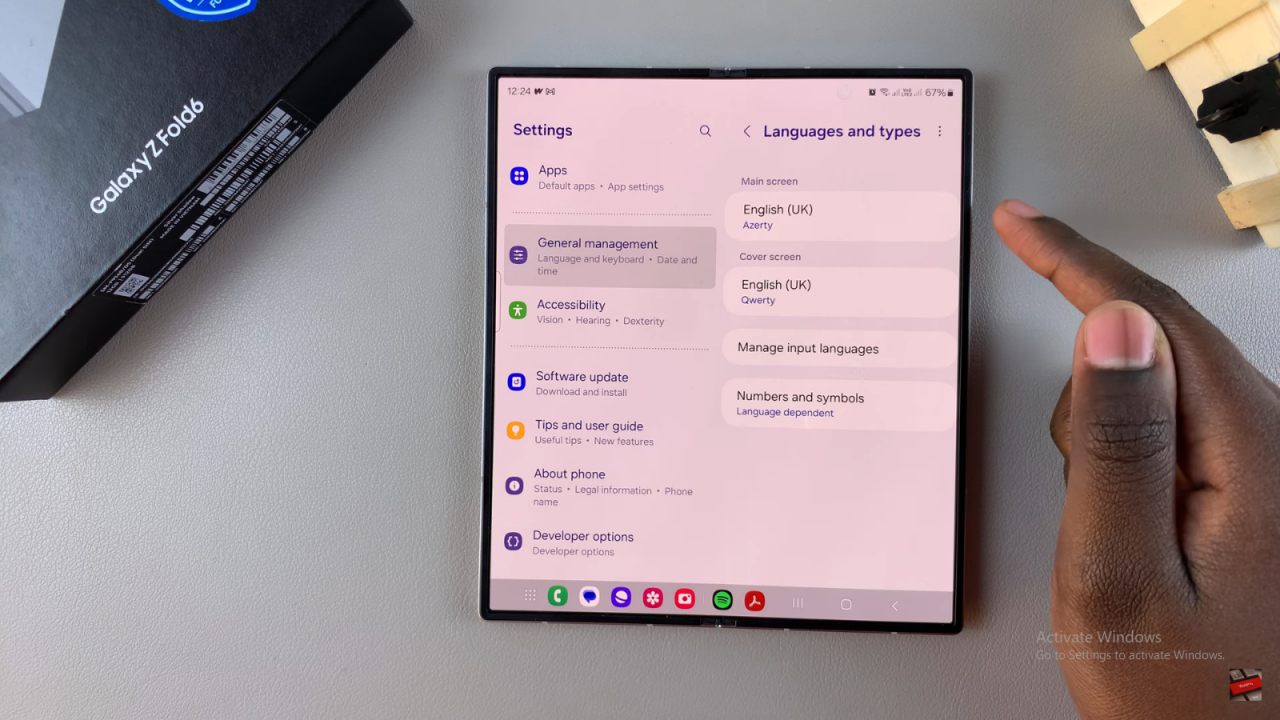  Remove Unwanted Languages From Keyboard On Samsung Galaxy Z Fold 6