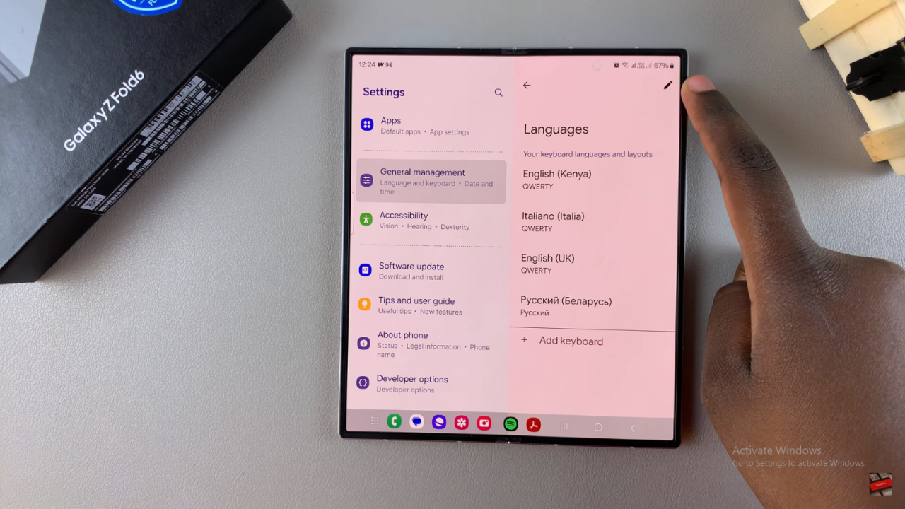  Remove Unwanted Languages From Keyboard On Samsung Galaxy Z Fold 6