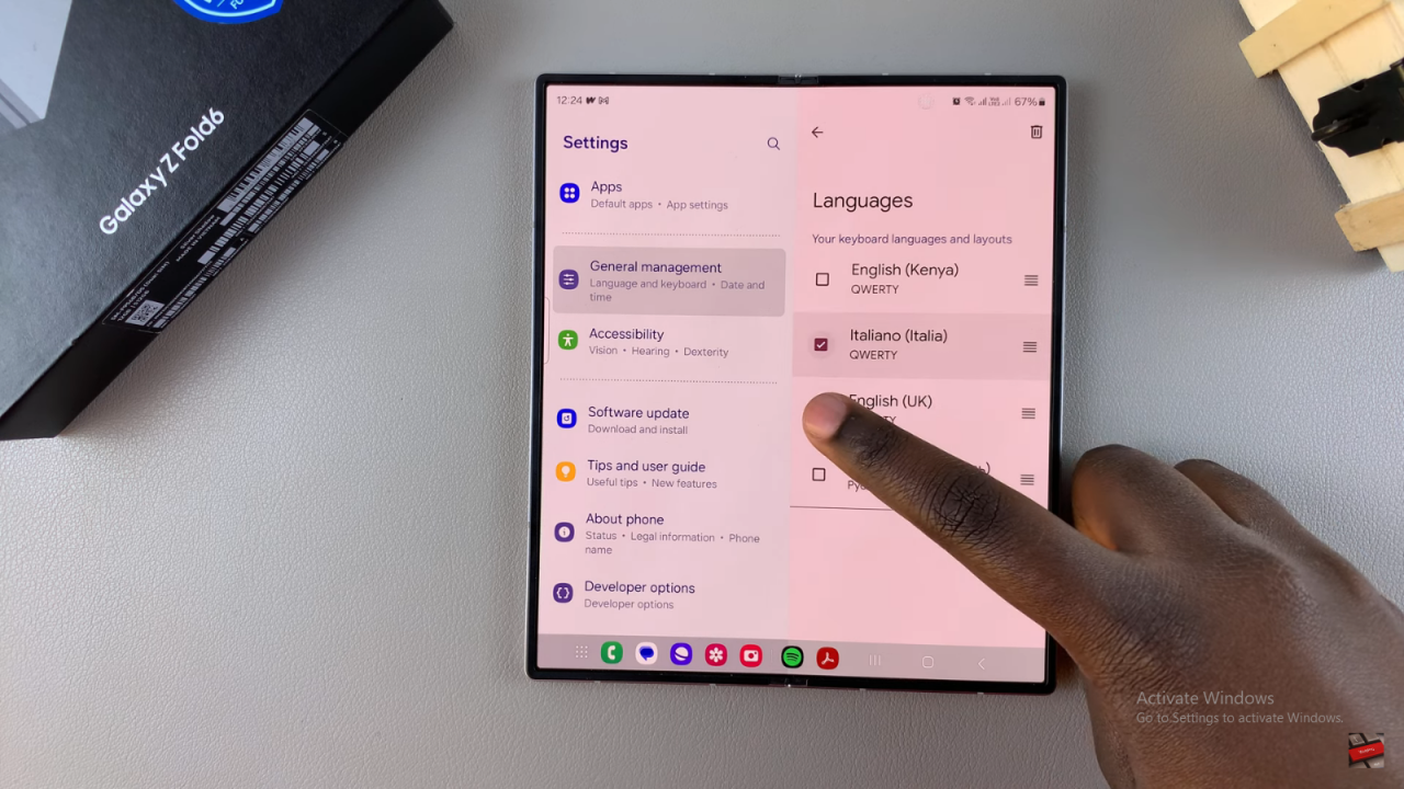  Remove Unwanted Languages From Keyboard On Samsung Galaxy Z Fold 6