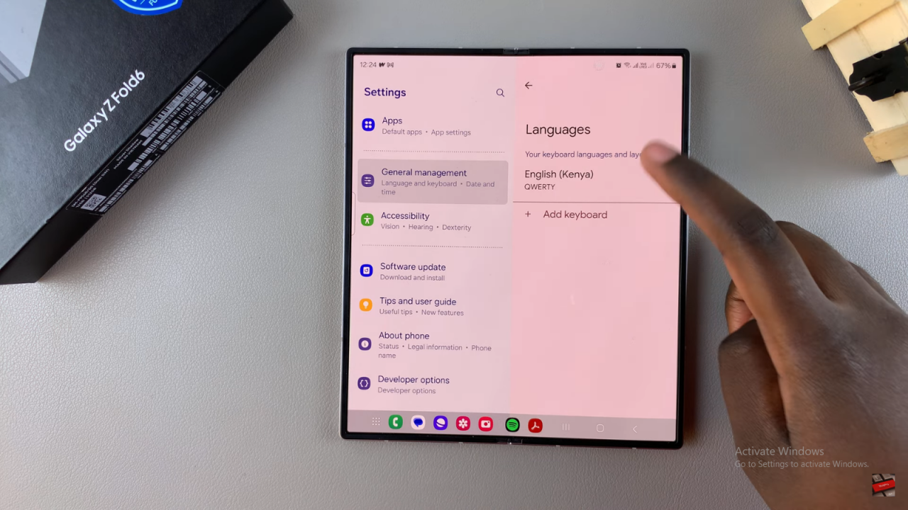  Remove Unwanted Languages From Keyboard On Samsung Galaxy Z Fold 6