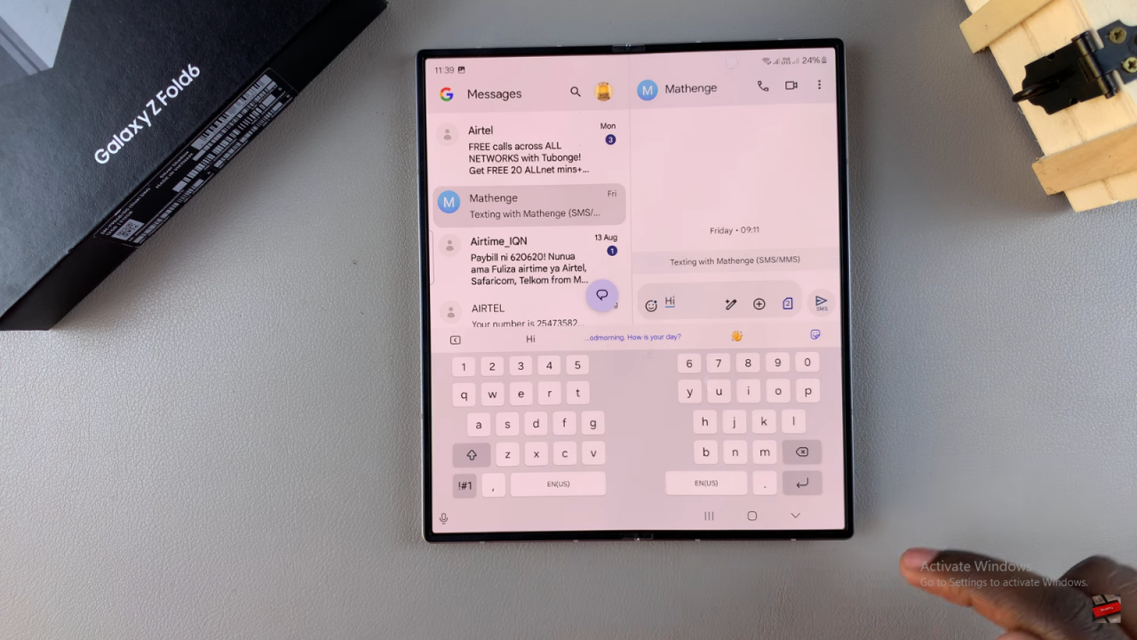  Add Text Shortcuts On Keyboard On Samsung Galaxy Z Fold 6