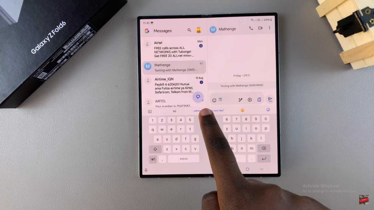  Add Text Shortcuts On Keyboard On Samsung Galaxy Z Fold 6