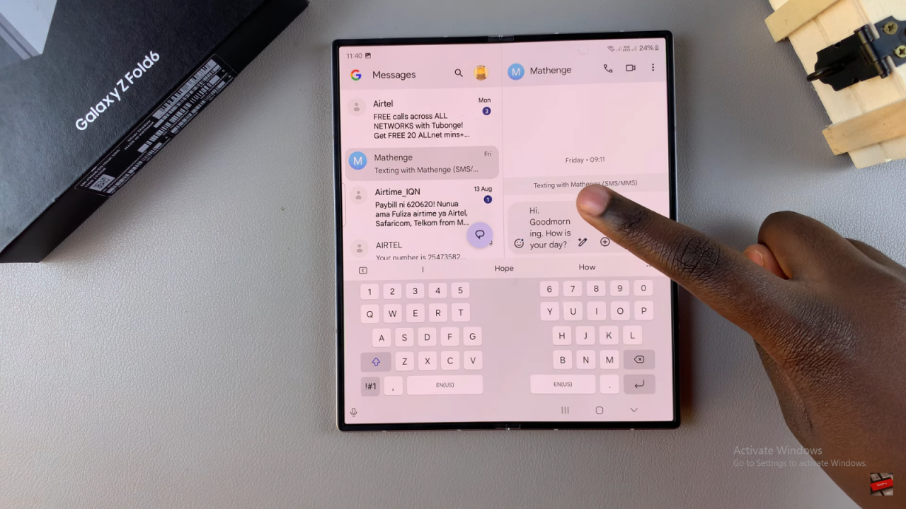  Add Text Shortcuts On Keyboard On Samsung Galaxy Z Fold 6