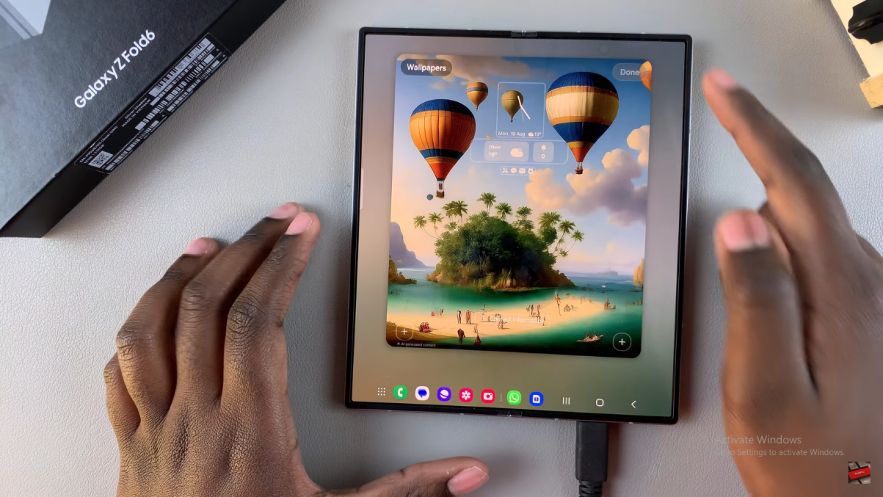 Add Torch To Lock Screen On Samsung Galaxy Z Fold 6