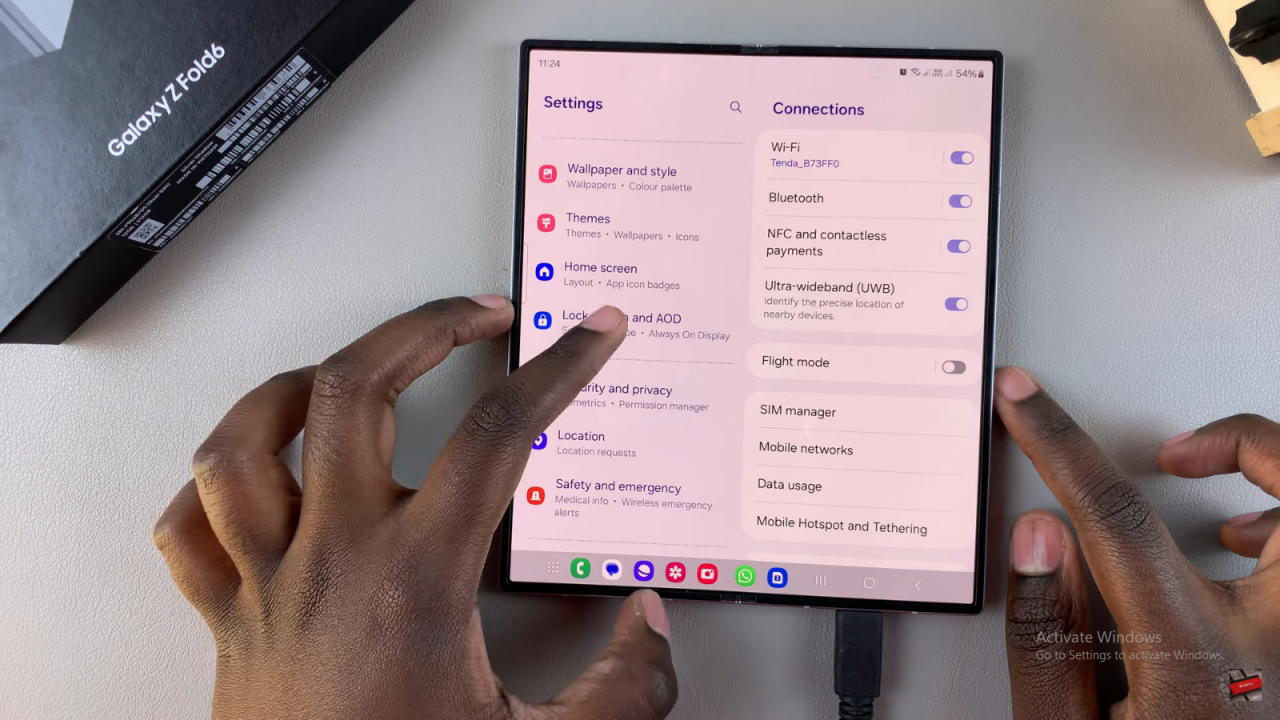 Add Torch To Lock Screen On Samsung Galaxy Z Fold 6