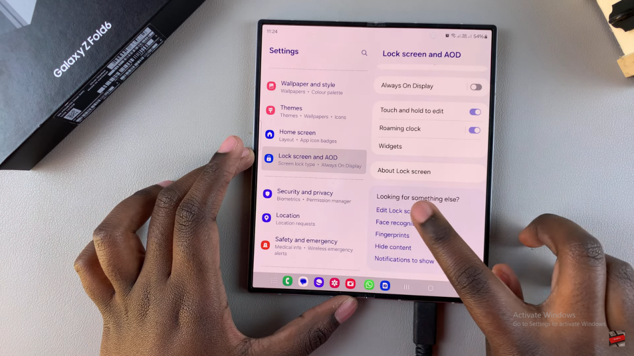 Add Torch To Lock Screen On Samsung Galaxy Z Fold 6