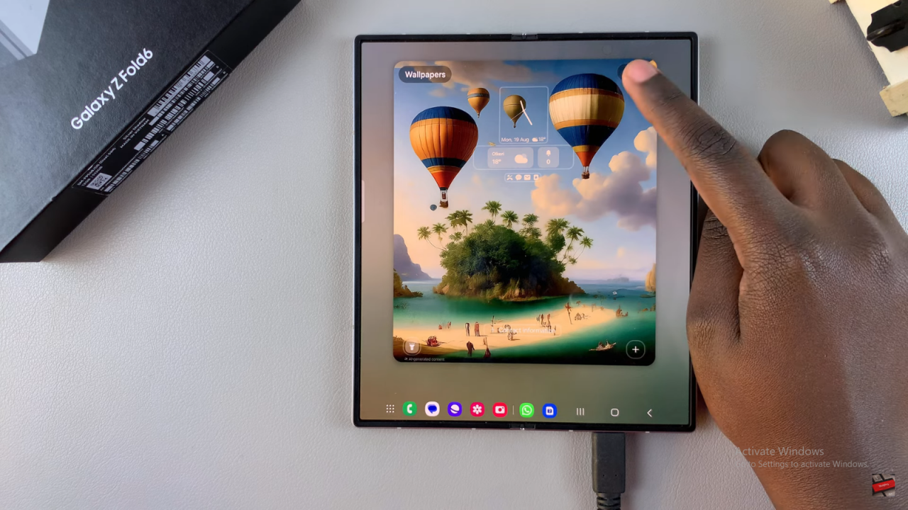 Add Torch To Lock Screen On Samsung Galaxy Z Fold 6