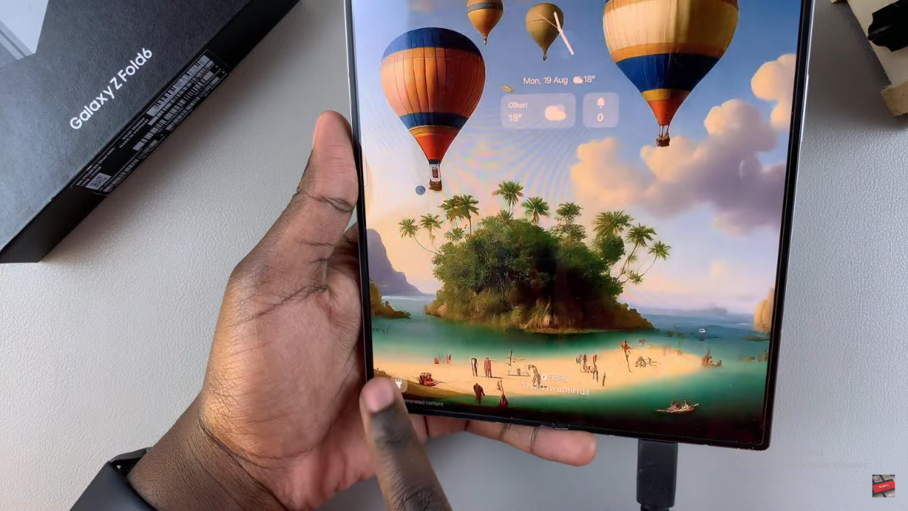 Add Torch To Lock Screen On Samsung Galaxy Z Fold 6