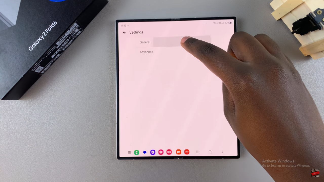  Enable/ Disable Outgoing Message Sound On Samsung Galaxy z Fold 6